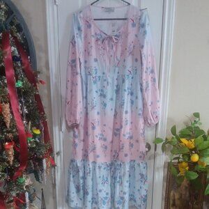 Vintage Floral Long Sleeve Dress